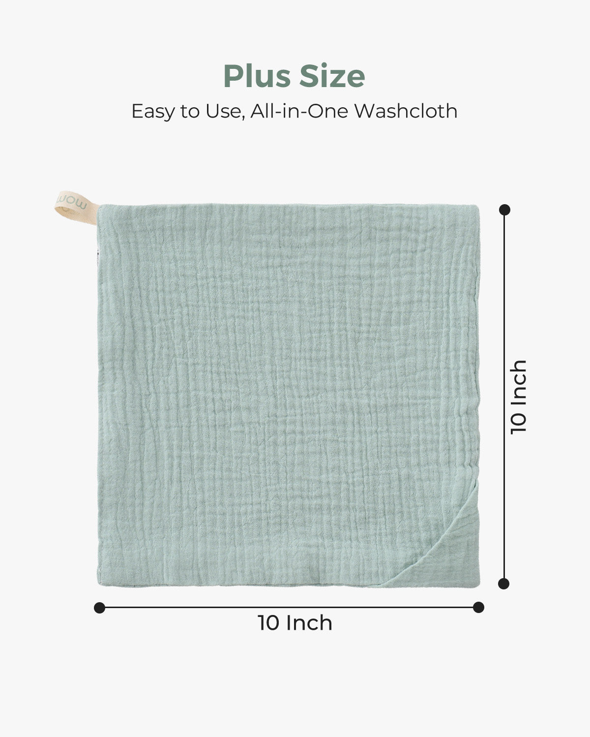 Momcozy Baby Washcloths – Soft 4-Layer Cotton, Gentle for Newborns